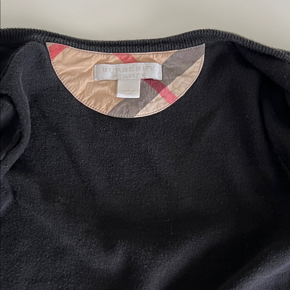 Burberry Girls’ Black Button-Up Cardigan (2T) - Picture 4 of 8